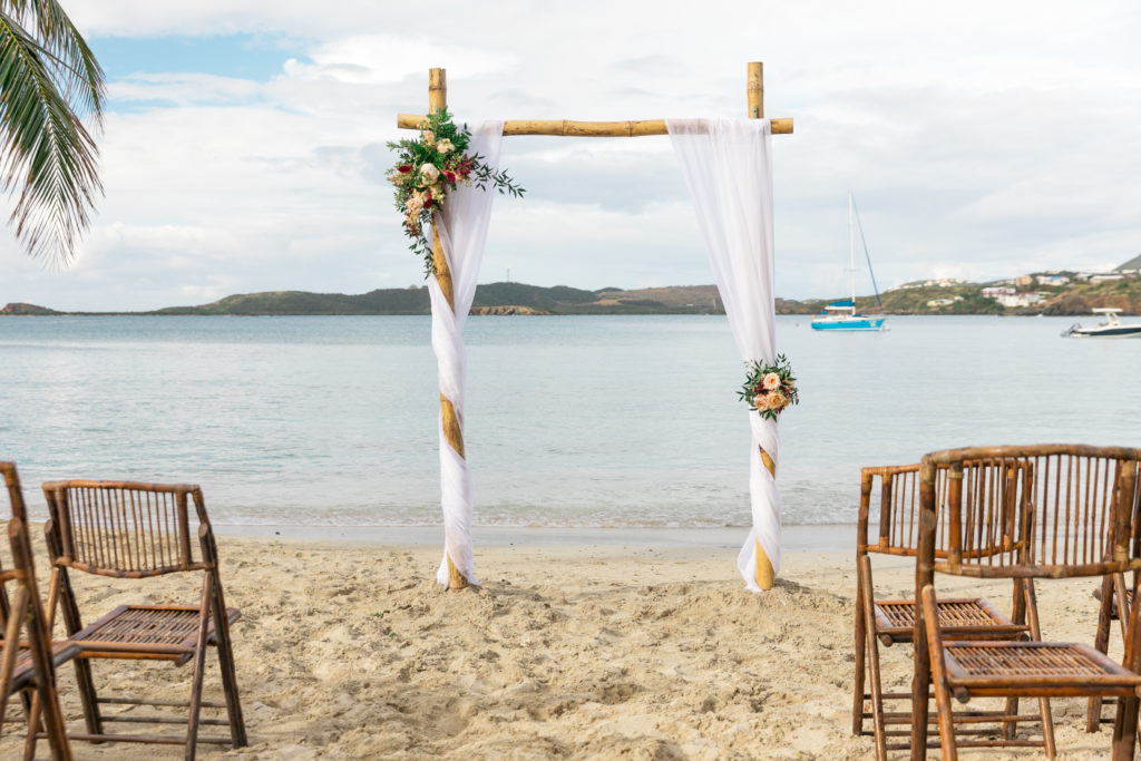 Secret Harbour wedding in St Thomas Arch