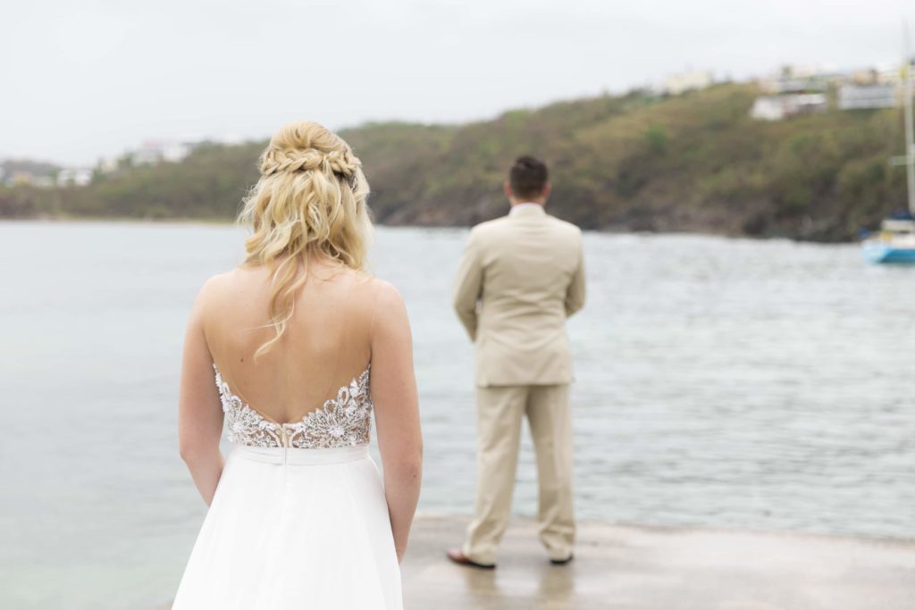 Secret Harbour Beach Wedding First Look