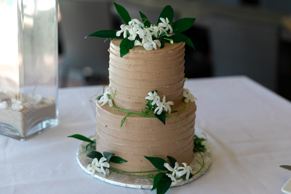 Simple St Thomas Wedding Cake